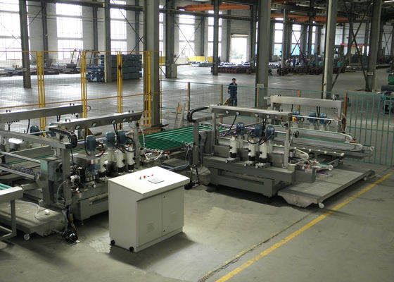 中国 太陽 PV のガラス パネル 250 の × のための 6 つのモーター ガラス直線エッジング機械 250 の mm サプライヤー